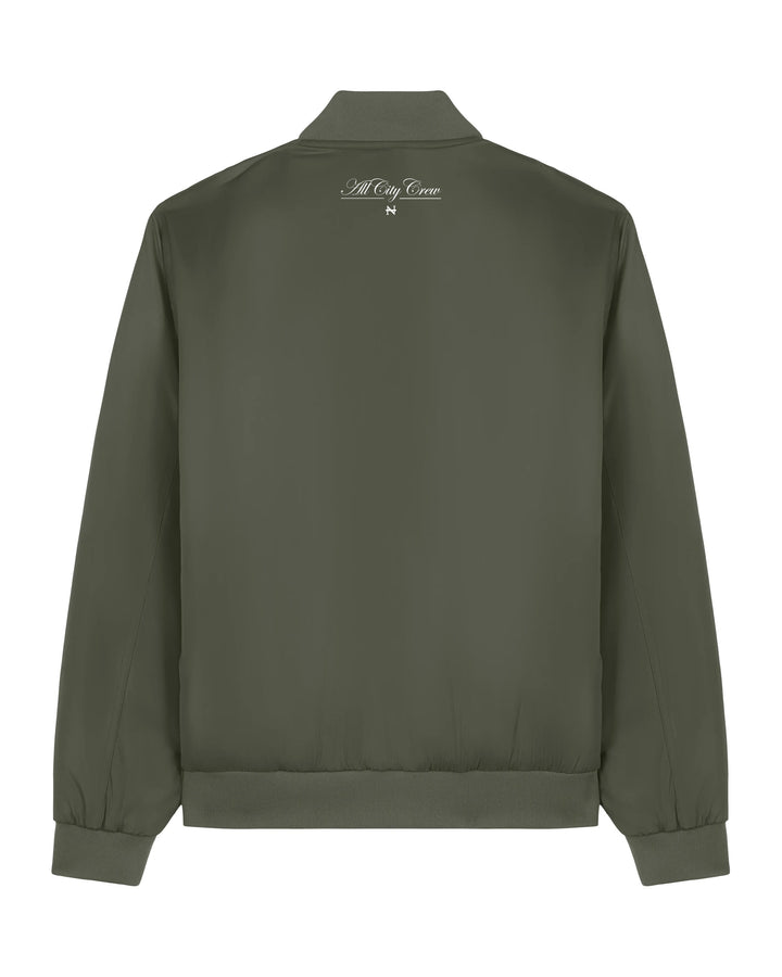 "Rhyme Pays" Bomber Jacket olive