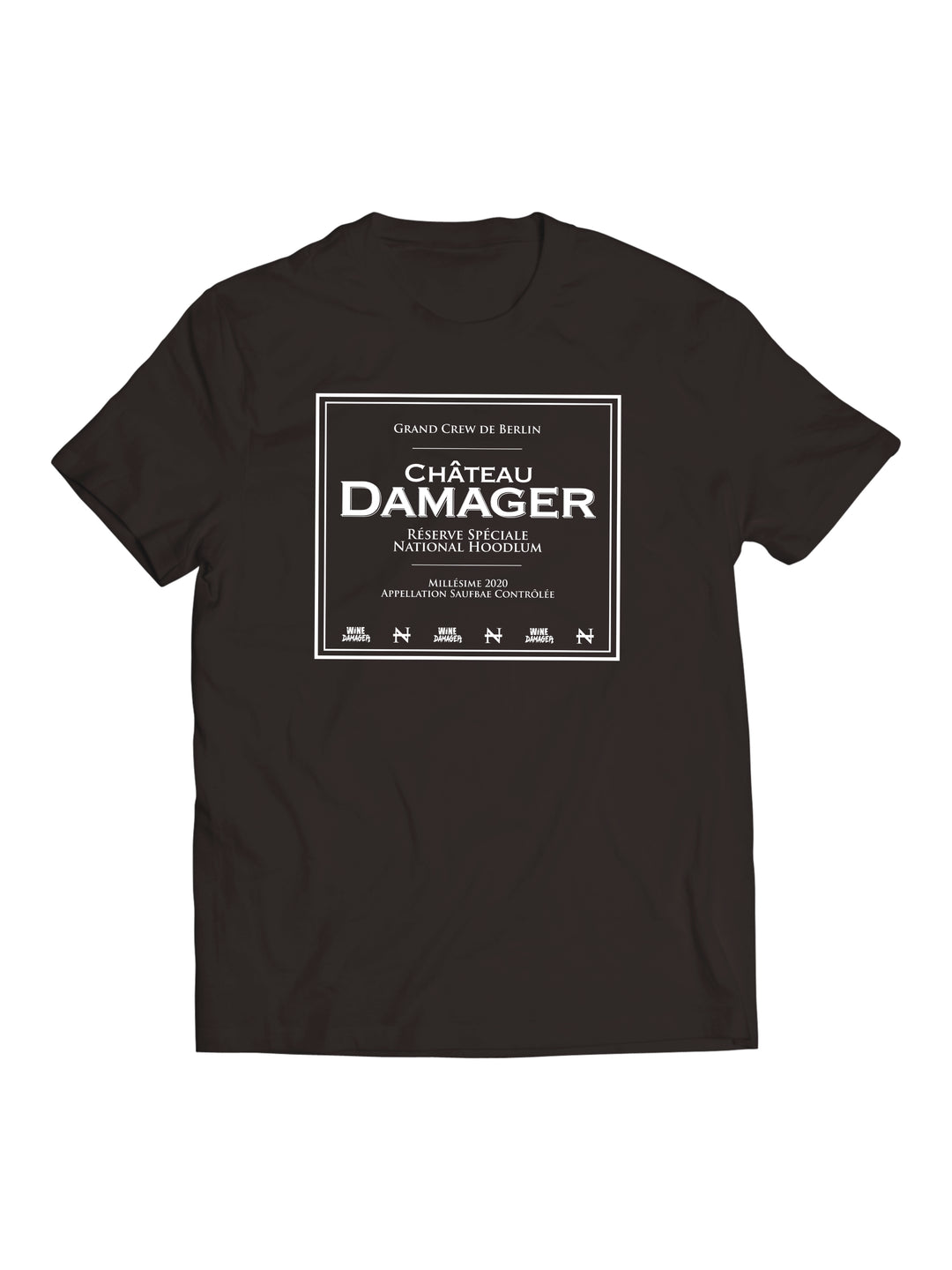 "Château Damager" Wine Damager Exclusive Collab T-Shirt black/white