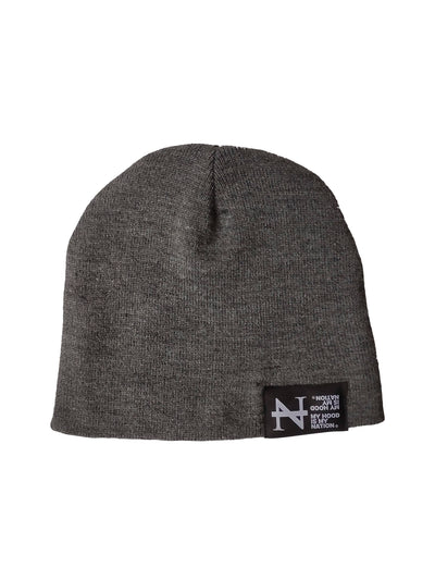 "Make It Hot" Flat Beanie dark grey