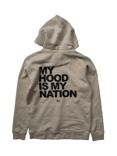 "My Hood" Hooded Sweatshirt desert dust (heavyweight 350gsm)