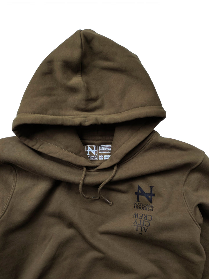 "My Hood" Hooded Sweatshirt khaki (heavyweight 350gsm)
