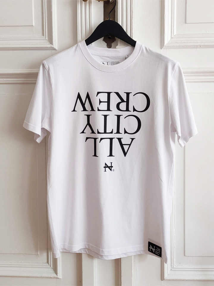 "Allcity" T-Shirt white (heavyweight 220gsm)