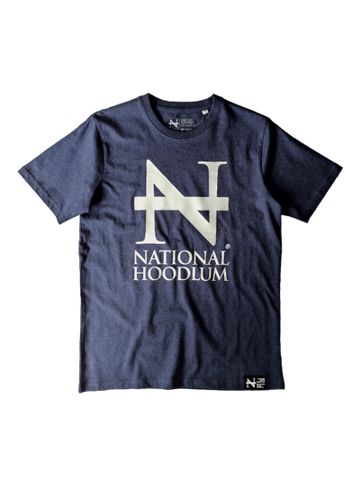 "Foundation Logo" T-Shirt dark heather blue (heavyweight 220gsm)