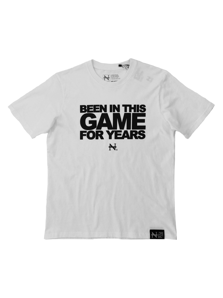 "Game" T-Shirt white (heavyweight 220gsm)