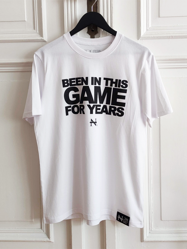 "Game" T-Shirt white (heavyweight 220gsm)