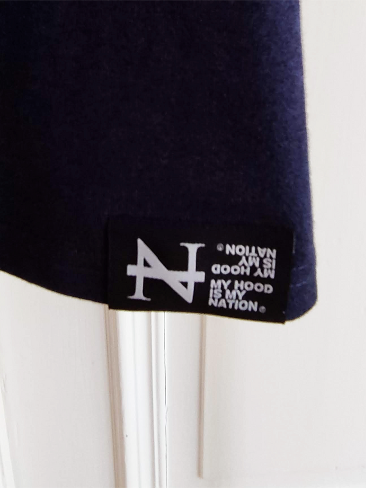 "Foundation Logo" T-Shirt dark heather blue (heavyweight 220gsm)