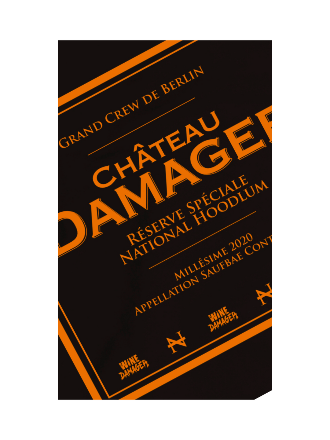 "Château Damager" Wine Damager Exclusive Collab T-Shirt black/orange